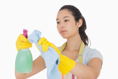 Local Putney regular cleaning visit in a flat hallway