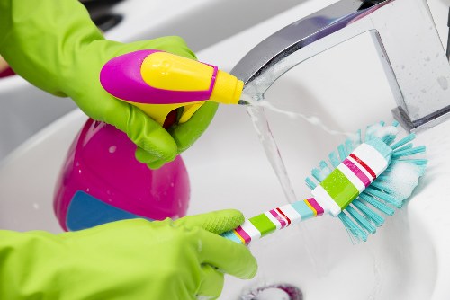 Professional short-let bathroom cleaning for a Putney property