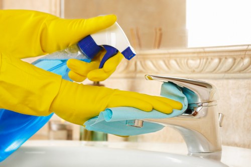 Shared stairwell and banister cleaning service in Putney