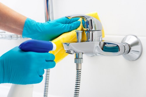 Professional glass cleaning for a Putney apartment building