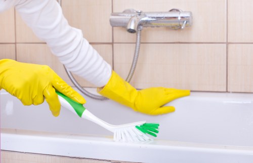 Local cleaners preparing a Putney flat for handover