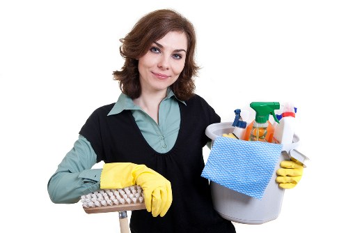 Kitchen and bathroom cleaning as part of a Putney move in clean